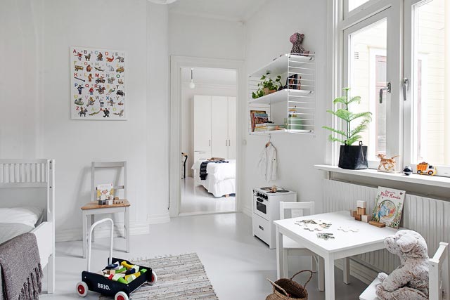 Habitación infantil de estilo nórdico