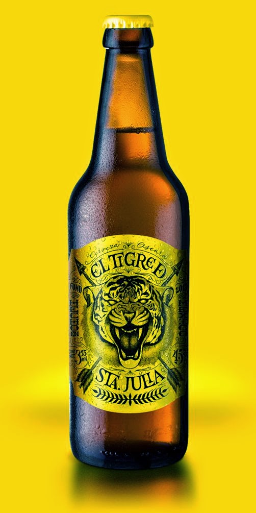 etichette birra design tigre santa julia packaging marketing naming grafica consumo
