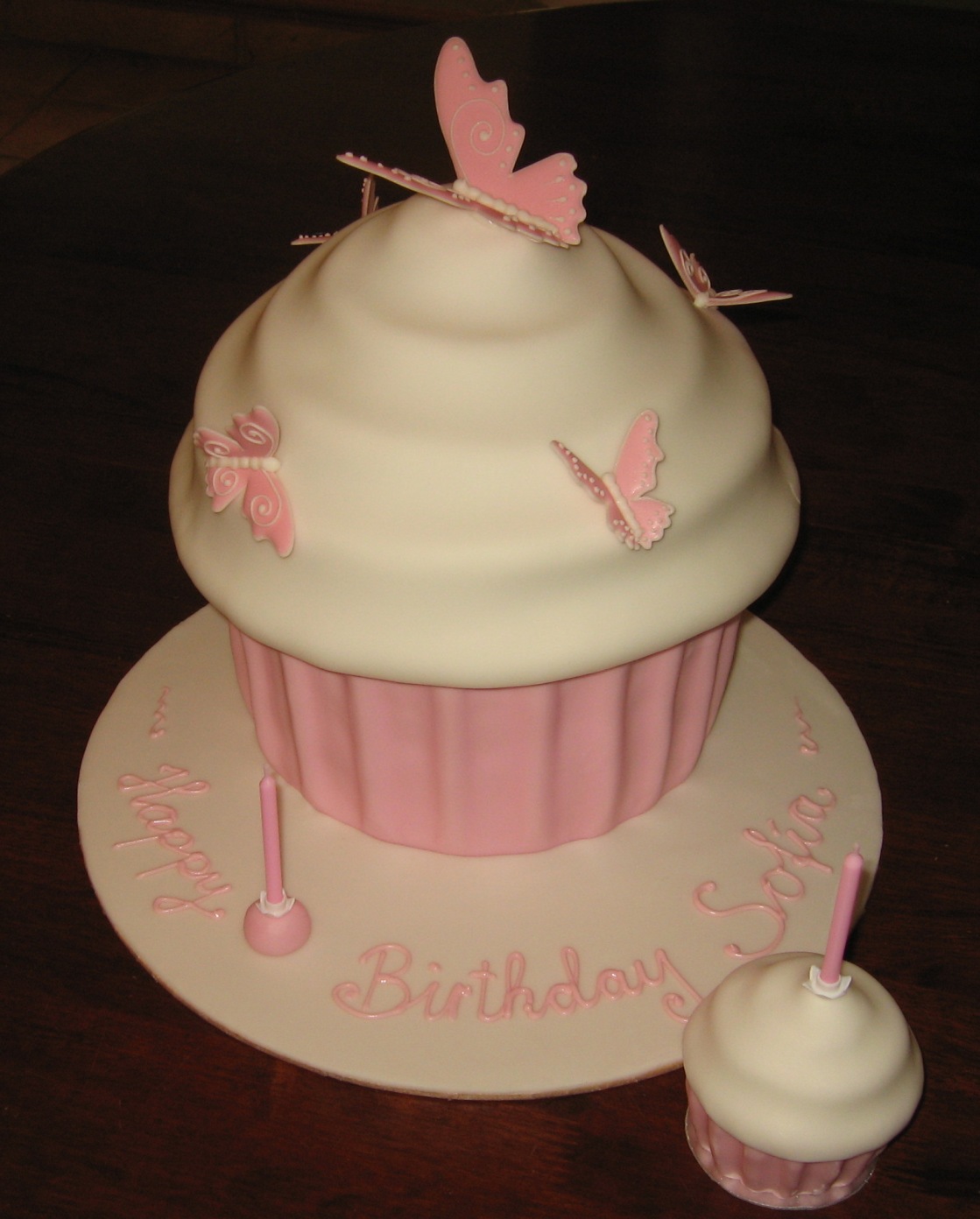 Let Them Eat Cake Giant Cup cake with cup cake