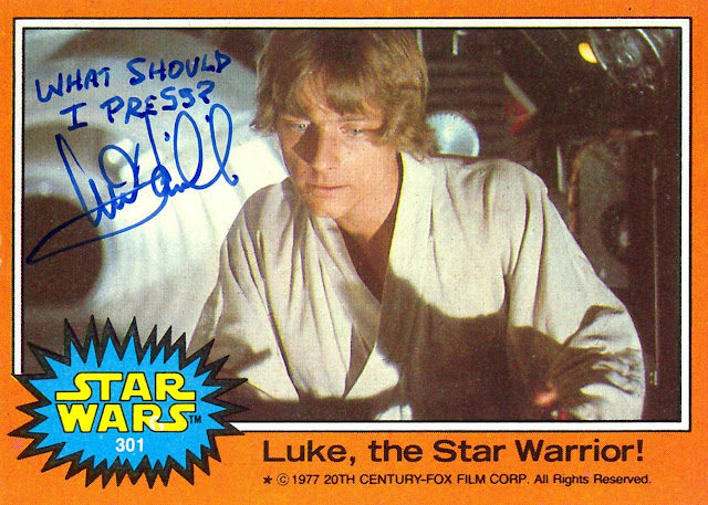mark hamill autograph cards