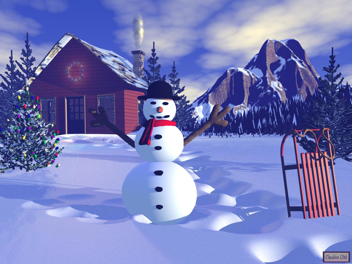 Bonhomme de Neige | Noel Pere Noel