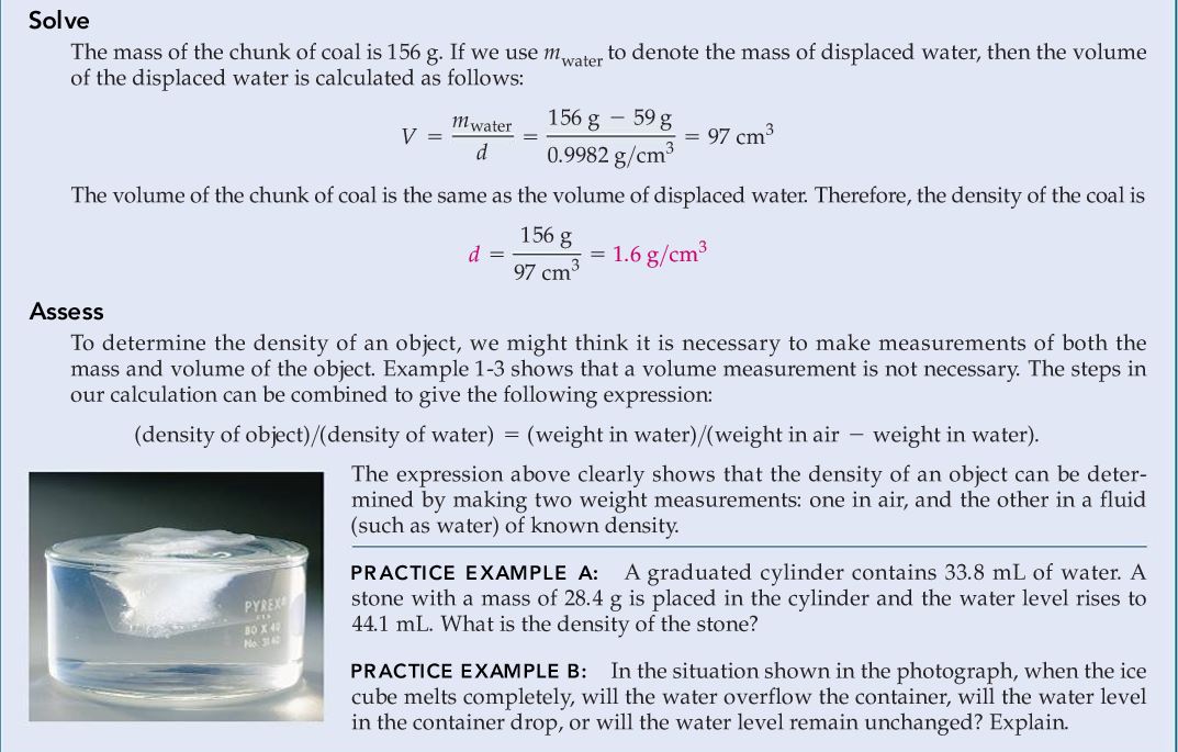 Knowledge Class Density And Percent Composition Their Use In Problem Solving