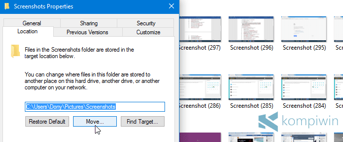 folder screenshot