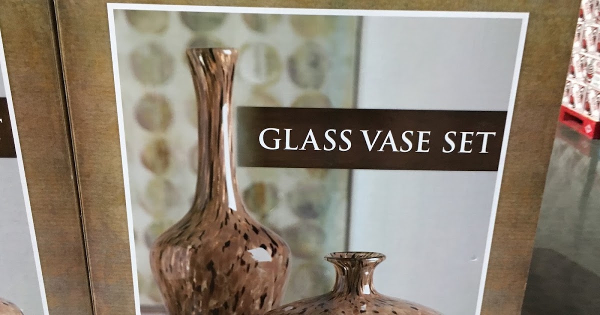 Imax 2piece Glass Vase Set Costco Weekender
