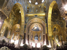 The golden mosaics of the Cappella Palatina
