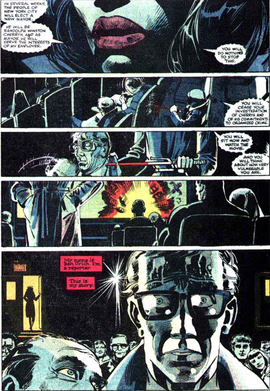 Daredevil v1 #179 marvel comic book page art by Frank Miller Daredevil v1 #179 marvel comic book page art by Frank Miller