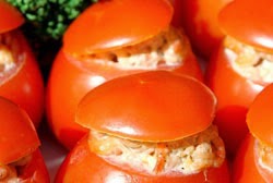Pievagrybiais įdaryti pomidorai receptas