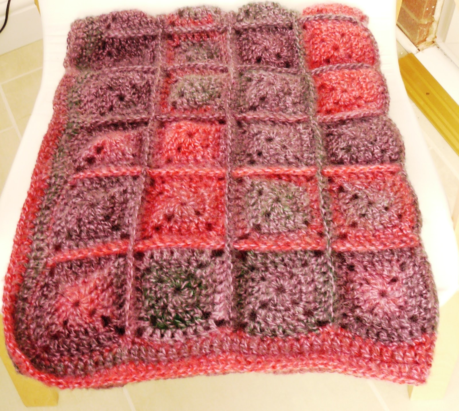 The Fluffy Duck Luxury mohair and wool crochet blanket