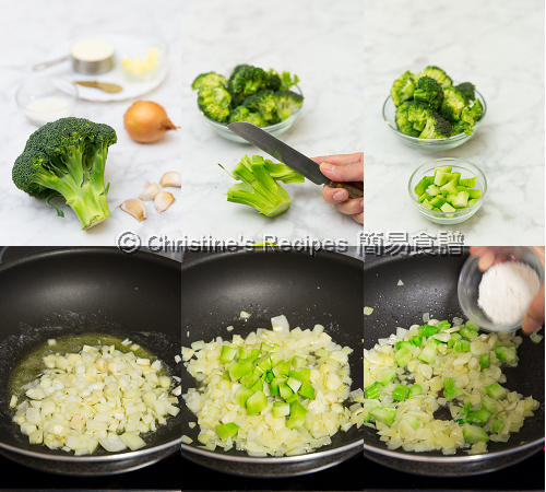 烤焗忌廉西蘭花製作圖 Creamy Broccoli Casserole Procedures01