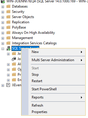 SQLDesk MSSQL Enable and Disable SQL Server Agent log