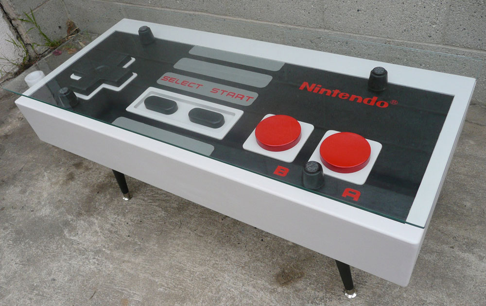 If It's Hip, It's Here (Archives): Handcrafted Nintendo NES If It's Hip, It's Here (Archives): Handcrafted Nintendo NES Controller Coffee Tables - And They Actually Work! - If It's Hip, It's Here (Archives): Handcrafted Nintendo NES