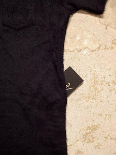 NEEDLES WOMEN "Short Sleeve Long Shirt in Black Acrylic Shaggy" Fall/Winter 2015 SUNRISE MARKET