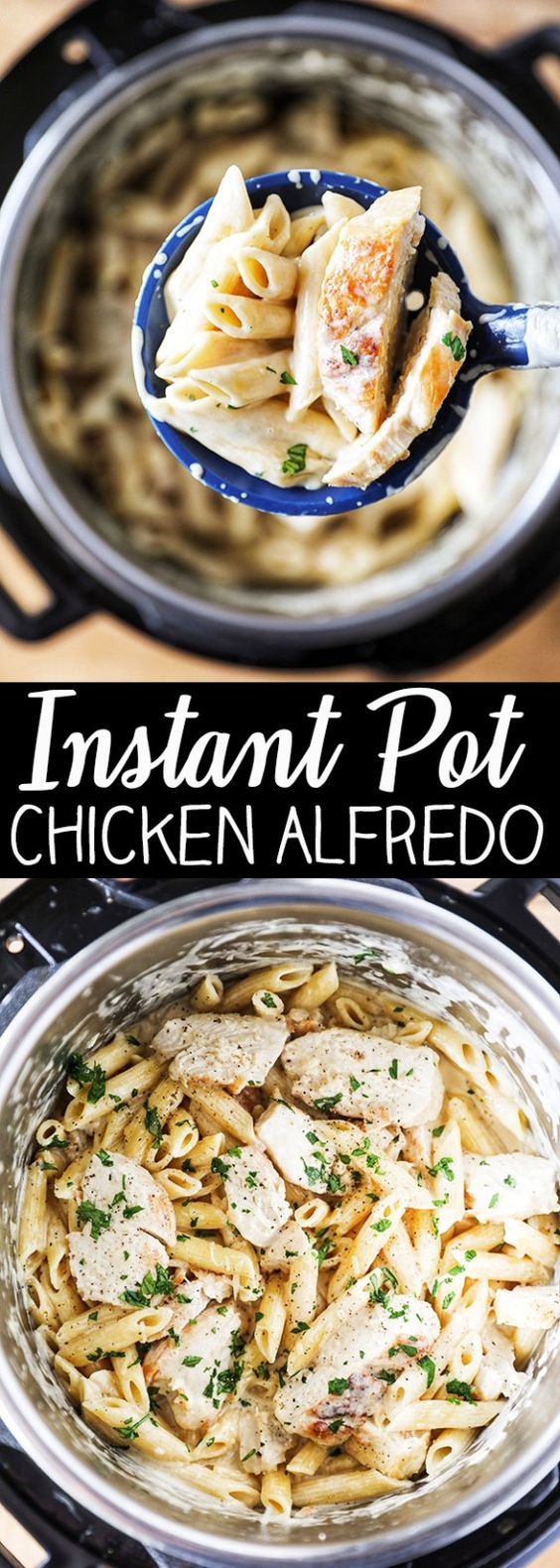 Instant Pot Chicken Alfredo Pasta Recipe