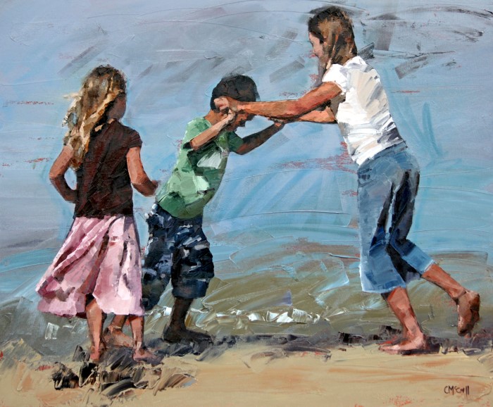 С помощью масла, кисти и мастихина. Claire McCall Claire McCall