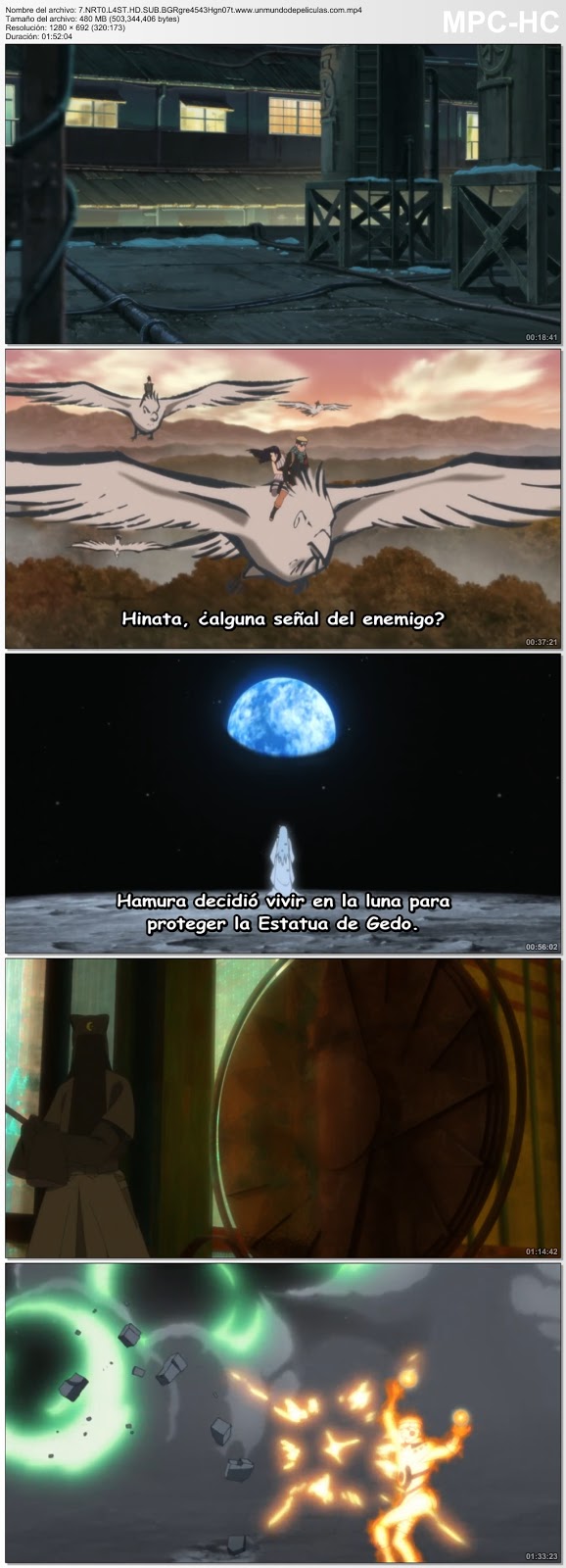 Capturas de la película.