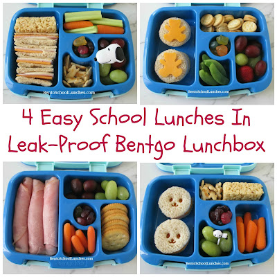 4 Easy Lunches in Leak-Proof Bentgo Kids Lunchbox