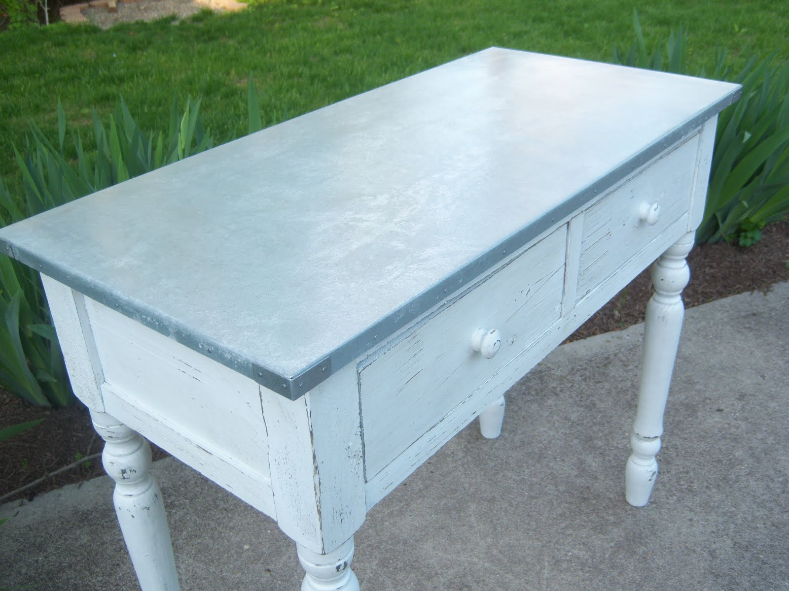 VanHook & Co.: Metal topped table