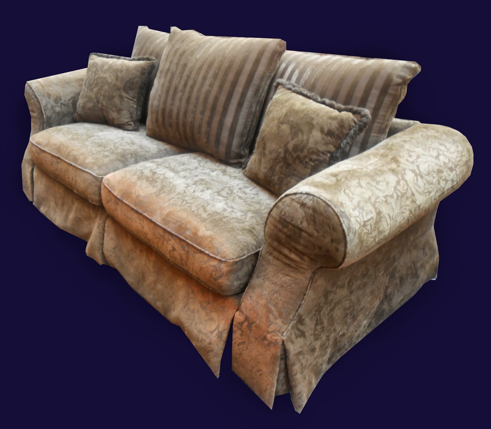Uhuru Furniture & Collectibles Plush Sofa SOLD