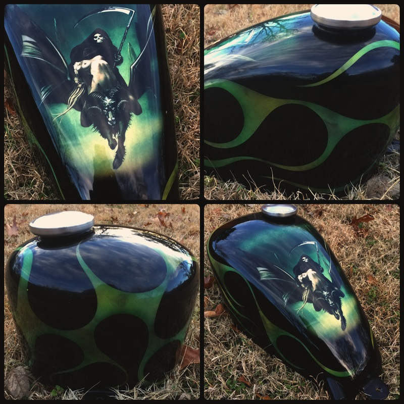 Gas Tank Paint Flame