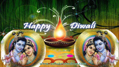 Radha Krishna Diwali Images