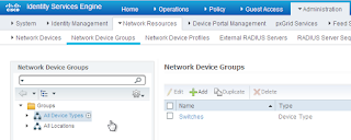 ISE network device groups