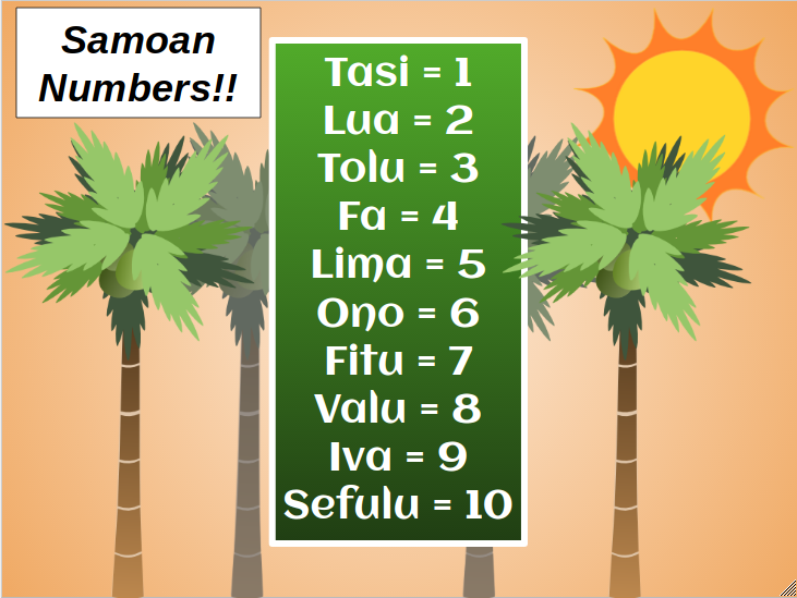 Huriata Samoan Numbers!! Samoan Language Huriata