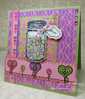 ODBD stamps, Canning Jars, Canning Jar Fillers, Blue Ribbon Winner, designed by Grace Nywening