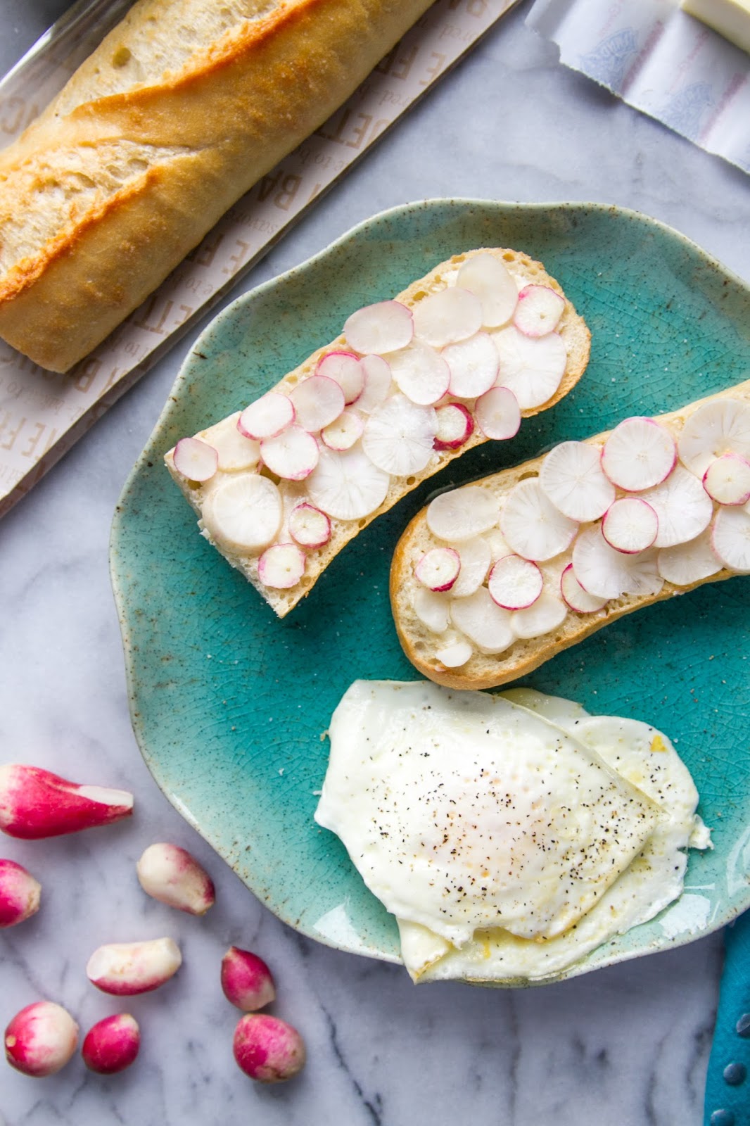 CSA Week 15 French Radishes on Toast