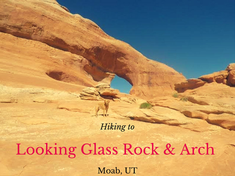 Girl On A Hike Looking Glass Rock Arch