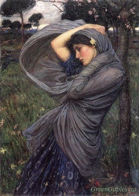 Boreas Girl at the wind