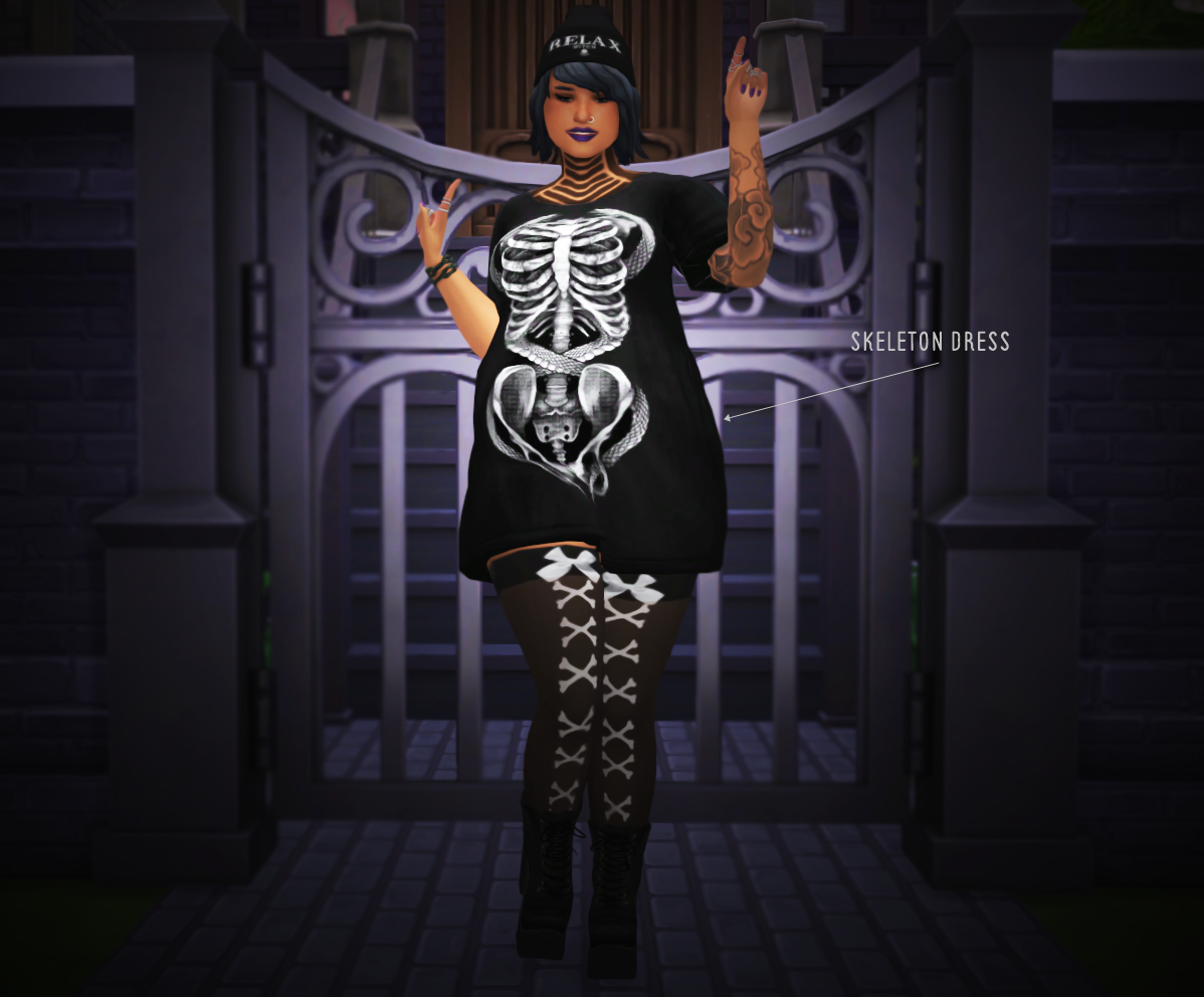My Sims 4 Blog Modern Goth Clothing For Females By Slythersim