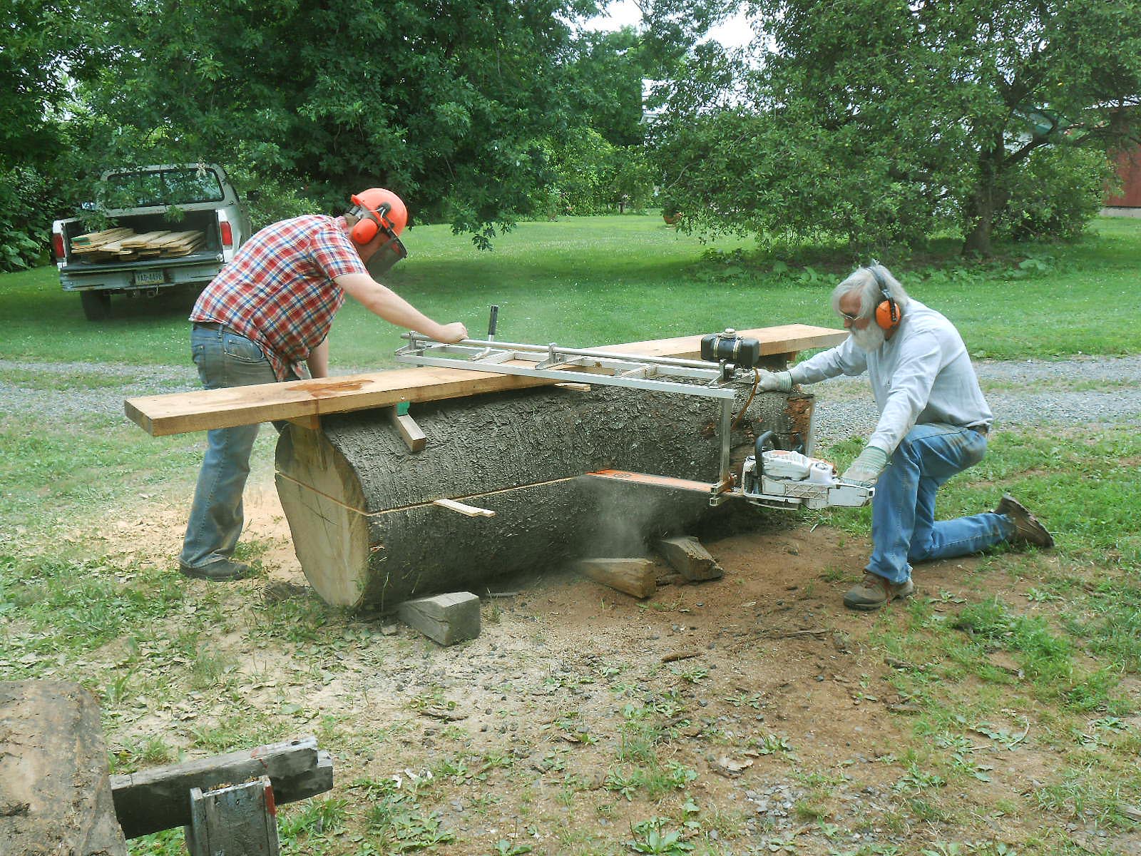 Chronicles of a Woodworking Apprentice Last week at the saw mill...