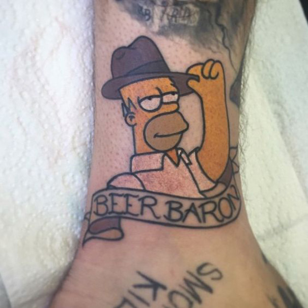Tatuagens do Homer Simpson Tatuagens do Homer Simpson