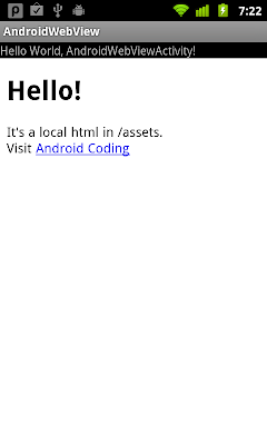 Load local HTML from /assets