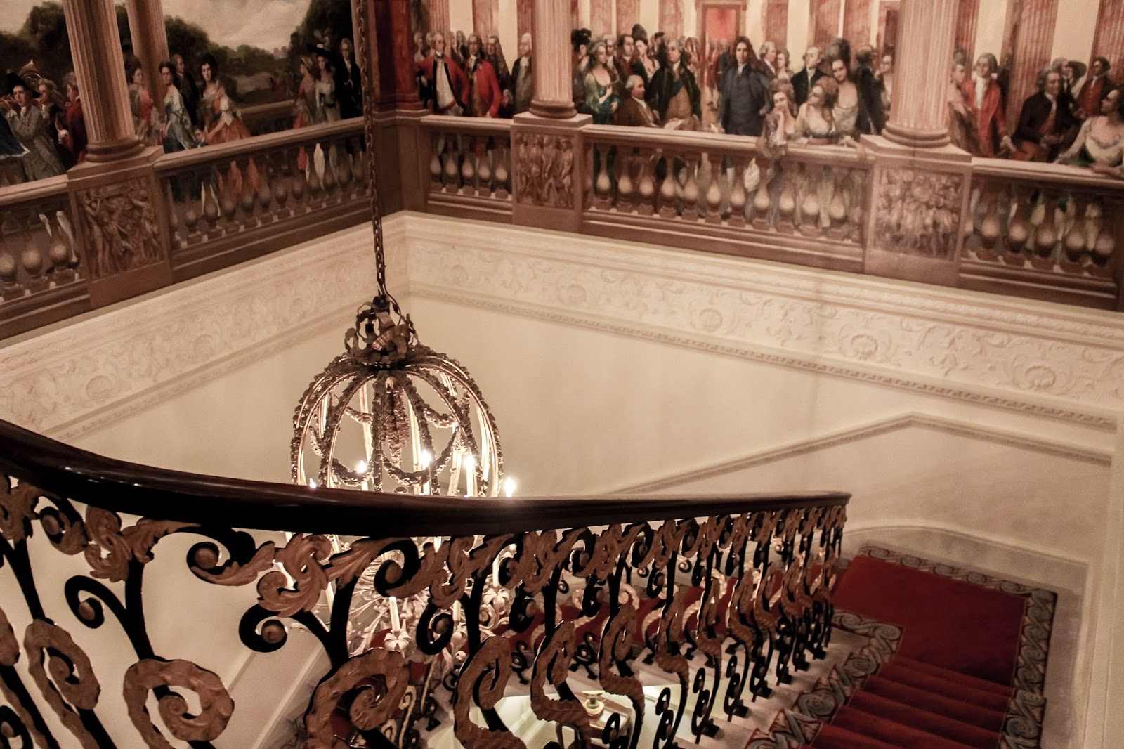 The Ritz Private Dining Staircase The Ritz Private Dining Hallway Grand Staircase