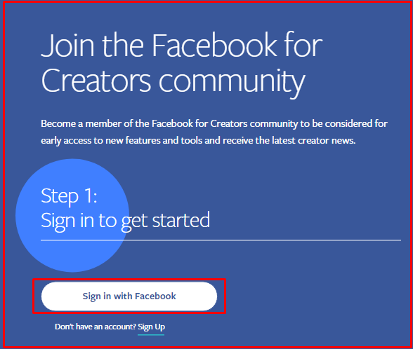 Facebook Creators से पैसे कमाने के लिए उसमे Registration कैसे करे
