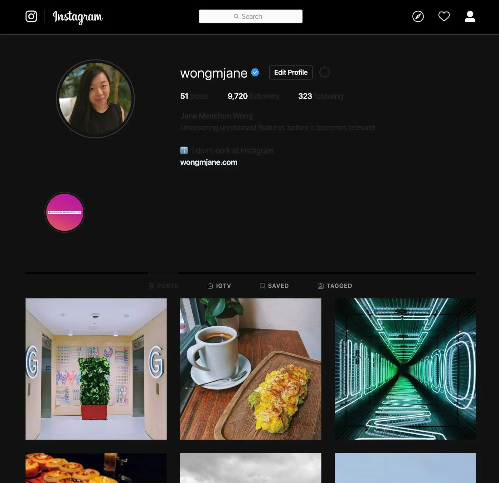 Instagram is working on Dark Mode for Web (seeming on both desktop and mobile)