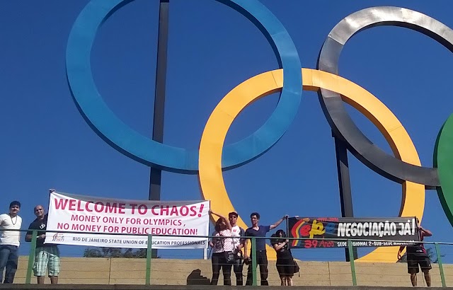 Educadores denunciam farra olímpica no RJ.