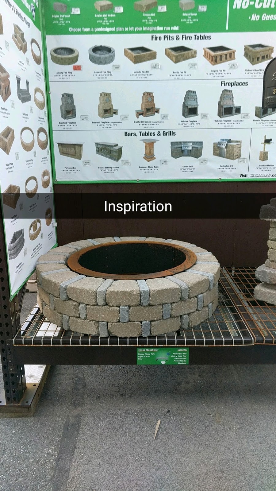 Diy Brick Fire Pit For Only 80, Menards Fire Pit Table