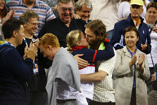 Kim Clijsters And Her Husband Brian Lynch Kissing 