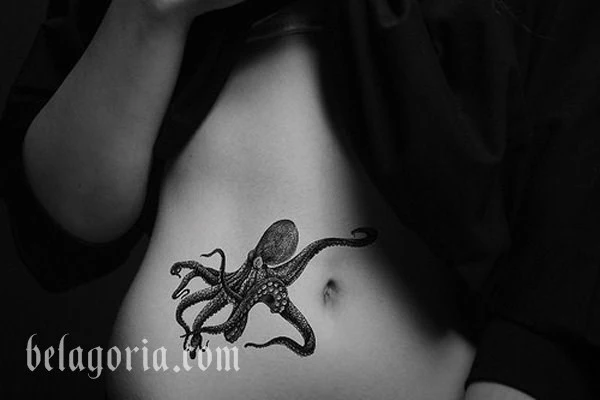 Foto de un tatuaje de Pulpo o Kraken