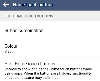 Option to "hide home touch button" on LG display settings