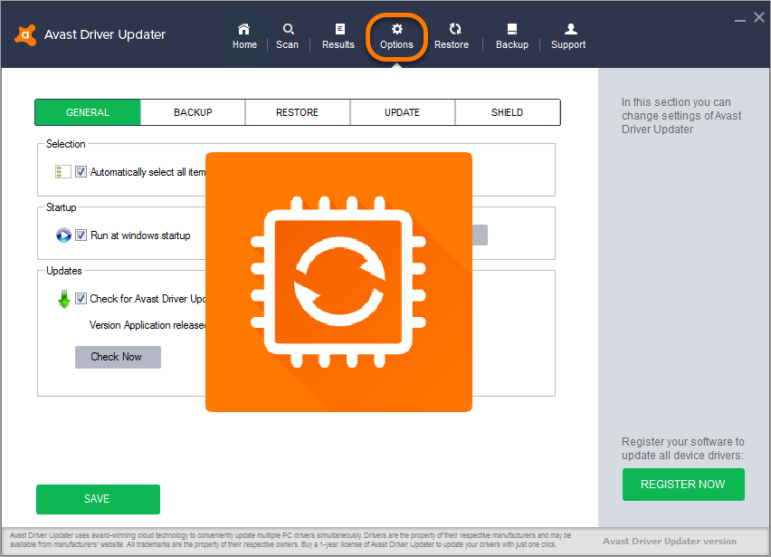 avast driver update registration