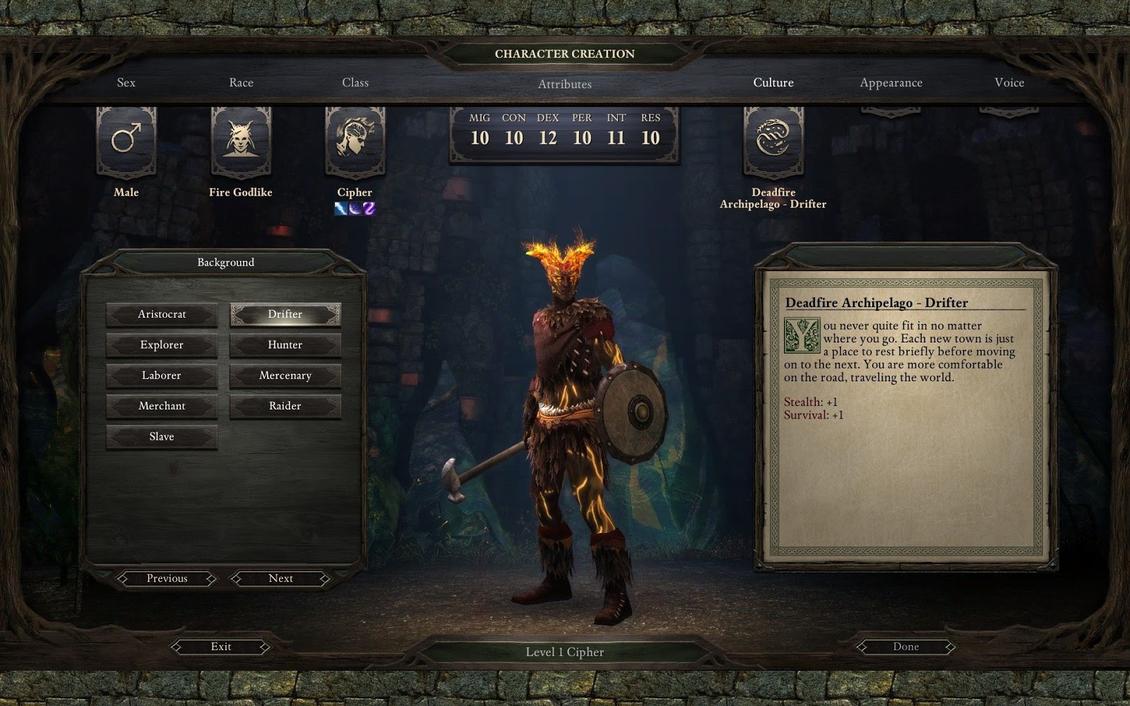 pillars of eternity white march ranger build
