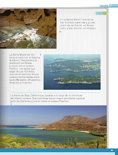 Apoyo Primaria Geografía 4to. Grado Bloque II Lección 1 Desde las montañas hasta el mar