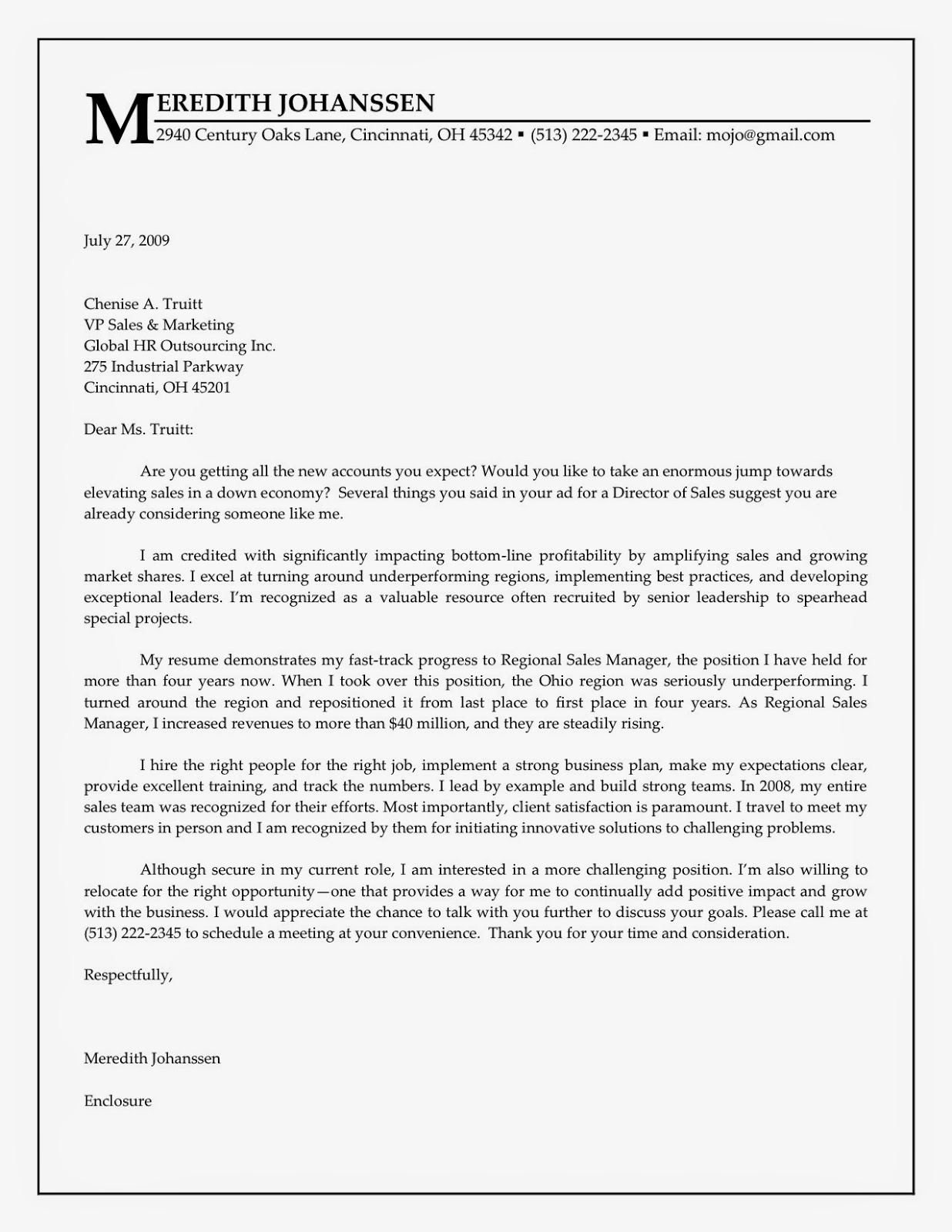 cover letter for resume sample download