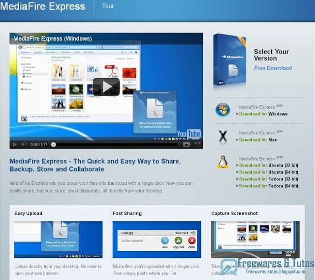 MediaFire Express : un logiciel pratique pour transférer et partager ses fichiers sur MediaFire