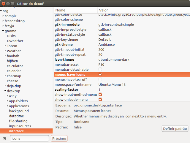 Como habilitar os ícones nos menus de contexto e botões no Ubuntu 16.04 LTS Como habilitar os ícones nos menus de contexto e botões no Ubuntu 16.04 LTS