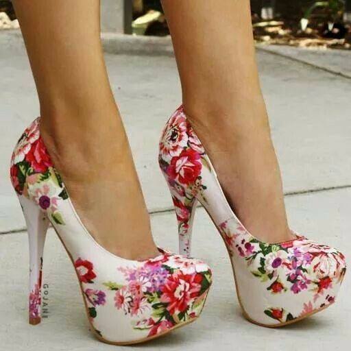 16 Modelos de zapatos con estampados florales tips para ~ Belleza y