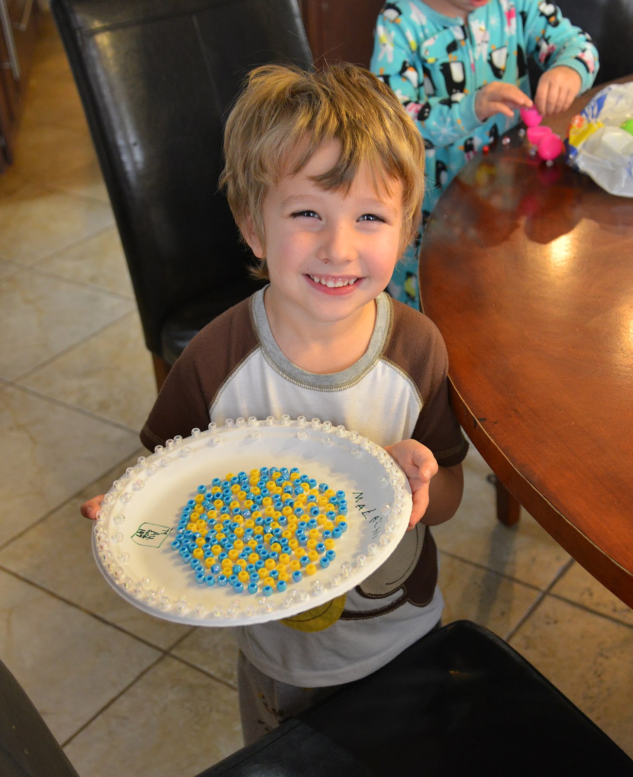 A school of fish Paper plate atom models
